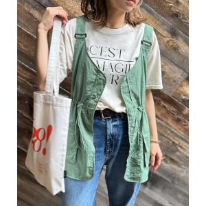 ベスト ジレ ドロスト ナイロンフィッシングベスト レディース メンズ