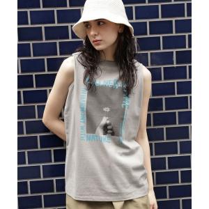 tシャツ Tシャツ フォトレタリングスリーブレスT / 963219