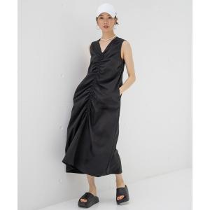 レディース ワンピース 「HEREIAM」撥水／ギャザリングドレス