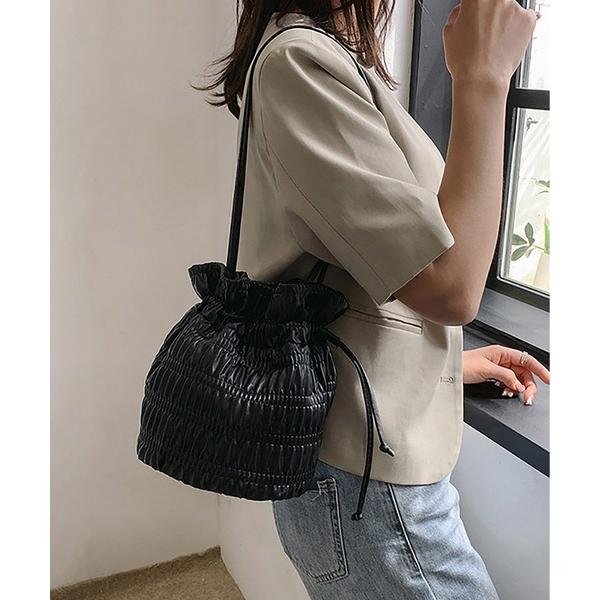 ショルダーバッグ バッグ 巾着ショルダーバッグ レディース