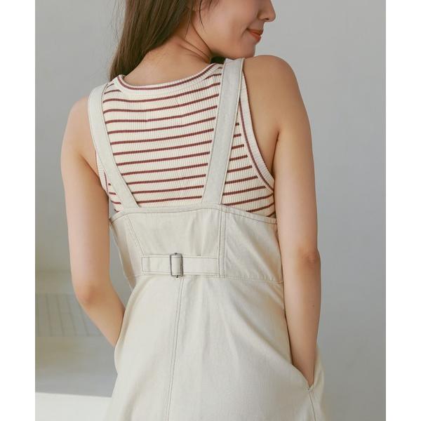 タンクトップ ノースリーブ 「カップ付き」アメスリタンクトップ レディース