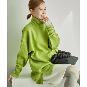 ニット セーター 「WEB限定」サイドスリットニットプルオーバー/イージーケア レディース