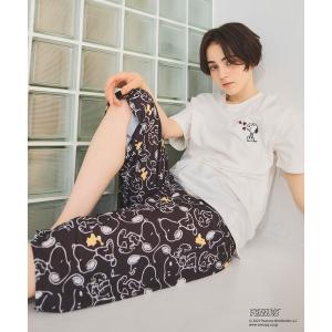 パジャマ ルームウェア 「ピーナッツ/PEANUTS」ひんやり接触冷感ハーフパンツ「ルームウェア/ワンマイルウェア」 レディース