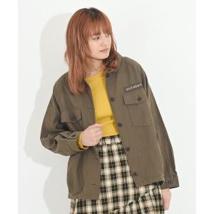 ジャケット ミリタリージャケット 無地バックツイルミリタリーバルーンジャケット