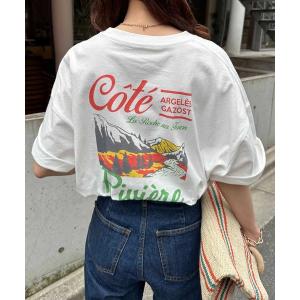 tシャツ Tシャツ CoteスーベニアバックプリントTシャツ