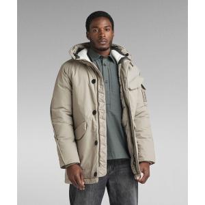 ダウンジャケット ダウン VODAN PADDED HOODED PARKA/ミリタリーディテール中綿パーカージャケット メンズ