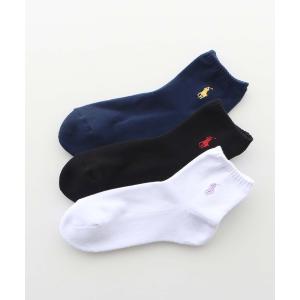 靴下 POLO RALPH LAUREN レディース 足底パイル ワンポイント