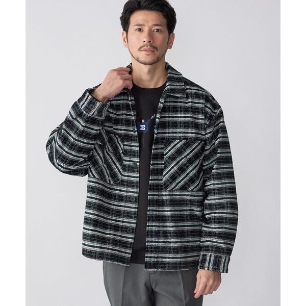 ミリタリージャケット モッズコート 「WEB限定」SHIPS: モール チェック ダブルポケット C...