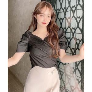 tシャツ Tシャツ カシュクール2WAYトップス レディース