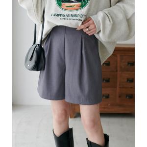 パンツ タックショートパンツ