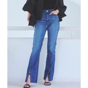 クーポン在庫有 デザインヘムワイドデニムパンツ その他
