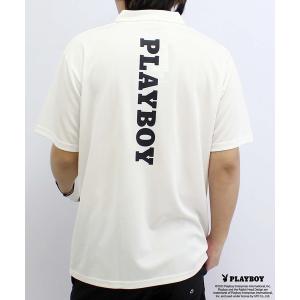 ポロシャツ 「GOLF」ゴルフウェア　PLAYBOY　接触冷感ポロシャツ メンズ