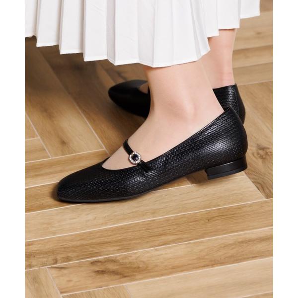 パンプス 「Made in Japan」「撥水」ビジューパーツメリージェーンパンプス/631304