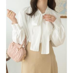 ブラウス シャツ 2WAY ビックリボン ハイネ...の商品画像