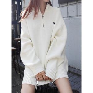 ニット レディース SUNNYハーフジップニットトップス｜ZOZOTOWN Yahoo!店