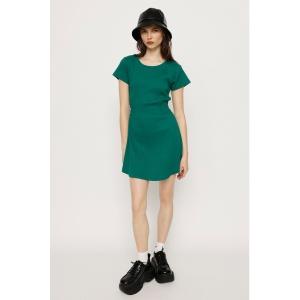 ワンピース レディース BACK LACE FLARE OP バックレース フレアワンピース ミニワンピ 無地｜ZOZOTOWN Yahoo!店