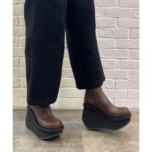 ブーツ 厚底ショートブーツ レディース