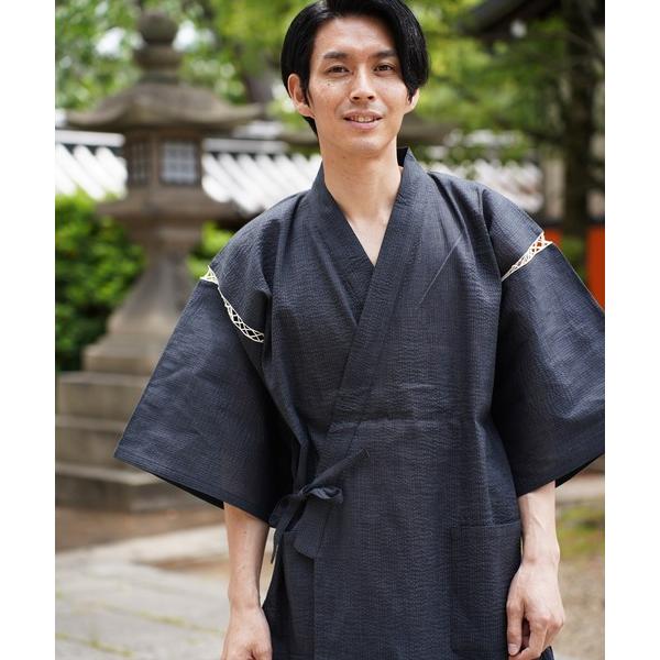 浴衣 (TI)「ユニセックス」しじら織 甚平 メンズ レディース