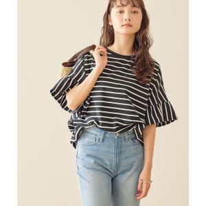 tシャツ Tシャツ 袖フリルカットプルオーバー