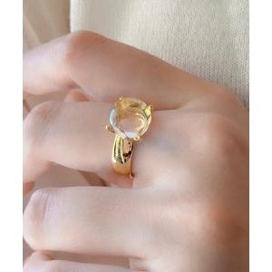X-girl（エックスガール） 指輪 リング XG EMBLEM RHINESTONE RING