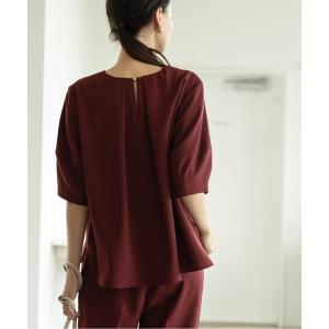 シャツ ブラウス セットアップ対応 ランタンスリーブブラウス
