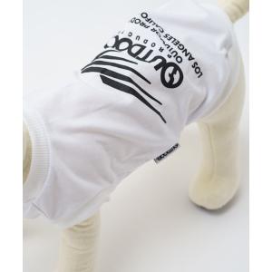 メンズ ペット 「OUTDOOR PRODUCTS/アウトドアプロダクツ」 ＤＯＧブランドロゴプリントＴシャツ（ホワイト） ドッグウェア　ペットグッズ｜zozo