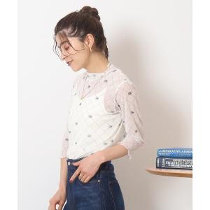 tシャツ Tシャツ レディース 大人の垢抜け 七分袖シアーインナートップス｜zozo