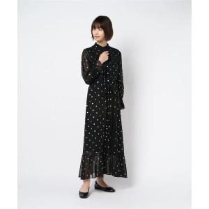 「AMERI」 長袖ワンピース MEDIUM ブラック WOMEN