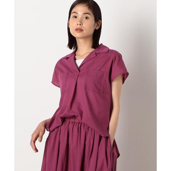 ブラウス シャツ 「洗える／セットアップ対応」オープンカラー　ブラウス レディース