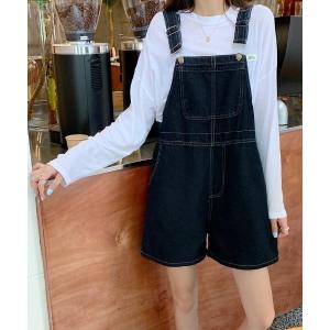 Levi's（リーバイス） レディース ショートオール ヒッコリー 17877