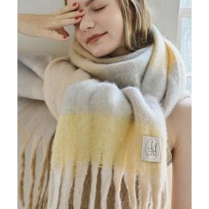 マフラー ストール check volume muffler/チェックマフラー レディース