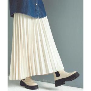 スカート エンボスプリーツスカート（ナチュラル）