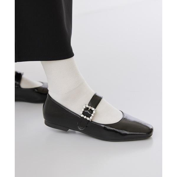 パンプス オールウェザー  2Wayビジュー ストラップ メリージェーンパンプス