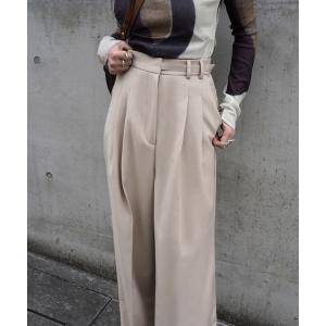 パンツ スラックス two tuck side belt pantsの商品画像