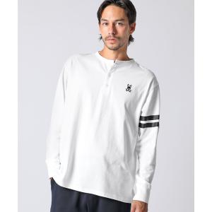 tシャツ 「EC限定」スリーブライン ヘンリーネックロングスリーブTシャツ メンズ