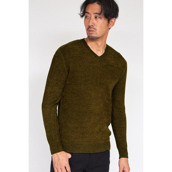 セーター ニット HIGH STREET∴MIXモールVネックニット メンズ