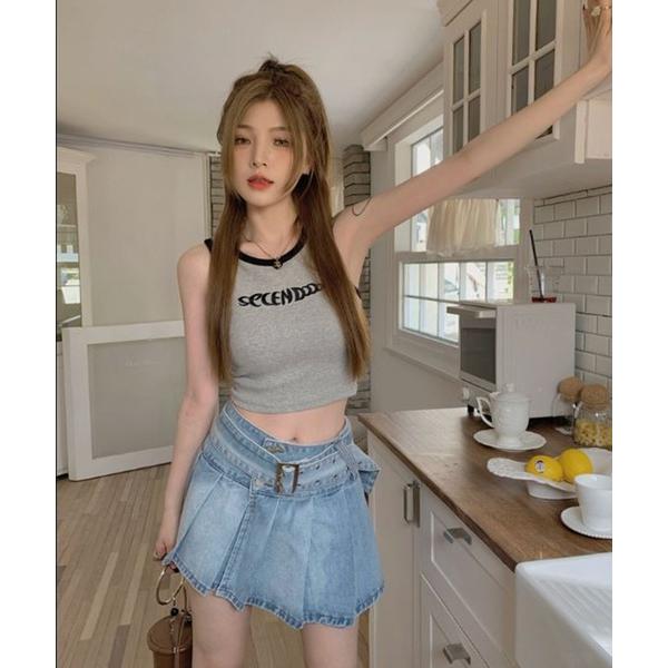 tシャツ ABETTOR SELECT 韓国ファッション　テレコ刺繍「SECENDOOO」ロゴクロッ...