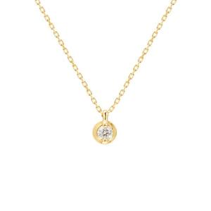 ネックレス 「WEB限定」K10イエローゴールド 一粒 ネックレス レディース