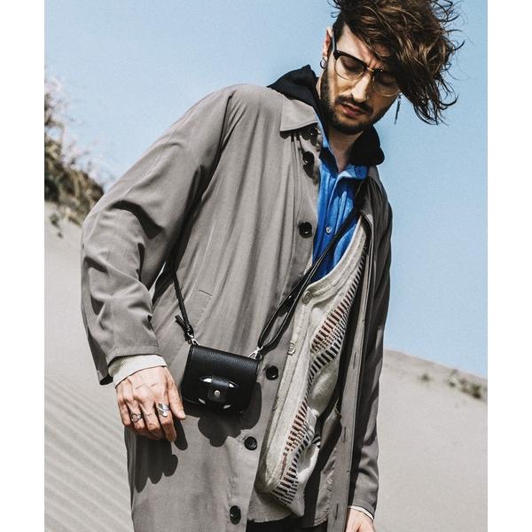 シャツ 「NO ID.」Stand Collar Shirt Coat / ステンカラー シャツ コ...