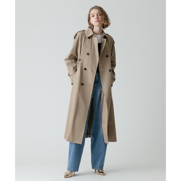 トレンチコート コート FINXギャバトレンチコート レディース