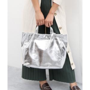 トートバッグ カシュカシュ cachecache / ソフトメタリックショッパートート レディース