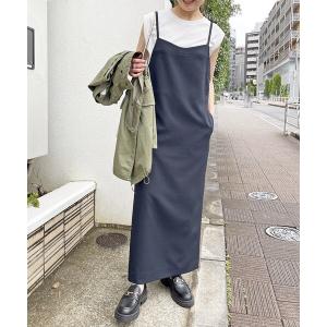 ワンピース ウォッシャブルツイルキャミワンピース