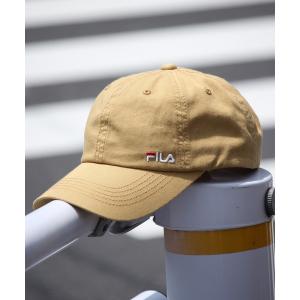 帽子 キャップ メンズ 「FILA/フィラ」ブランドロゴ刺繍オーガニックコットンツイルキャップ｜zozo
