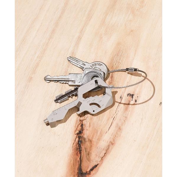 キーホルダー 「Stainless Steel」マルチツールキーホルダー