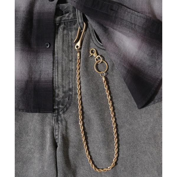 ウォレットチェーン ブラスウォレットチェーン アクセサリー アメカジ 真鍮アクセサリー