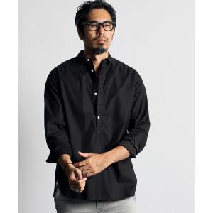 シャツ ブラウス SHORT COLLAR PO SHIRT：バックサテン ショートカラー