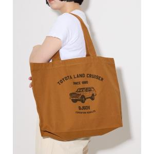 トートバッグ 大きめ 「 TOYOTA / トヨタ 」 ランクル トートバッグ TOTE BAG 2201TY03 ONI メンズ レディース