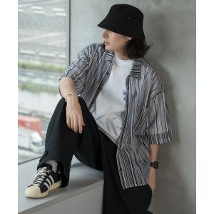 シャツ ブラウス メンズ メッシュストライプシャツ｜ZOZOTOWN Yahoo!店