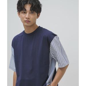 tシャツ Tシャツ メンズ LB.04/布帛ドッキングクレイジーＴシャツ｜ZOZOTOWN Yahoo!店