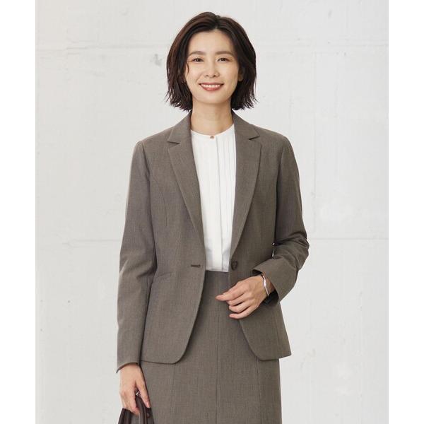 ジャケット テーラードジャケット 「洗える」T/Rアルガンシルク テーラード ジャケット レディース